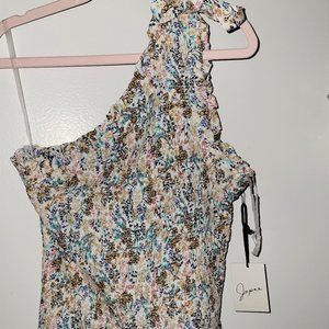 Firm Price☀️NWT! Japna One-Shoulder Floral Top - M
